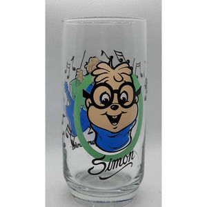 1985 The Chipmunks Simon Glass and 1979 BK Sir Shake A Lot Glass